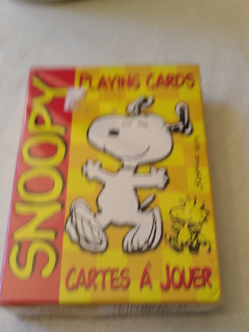 Snoopy Playing Cards Pack - Yellow Red
